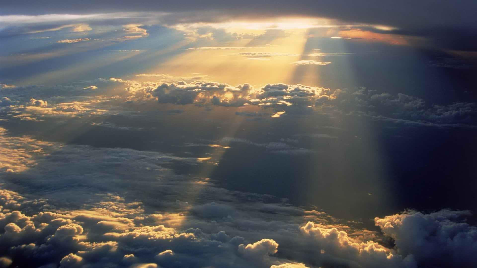 Aerial Clouds Heaven Background