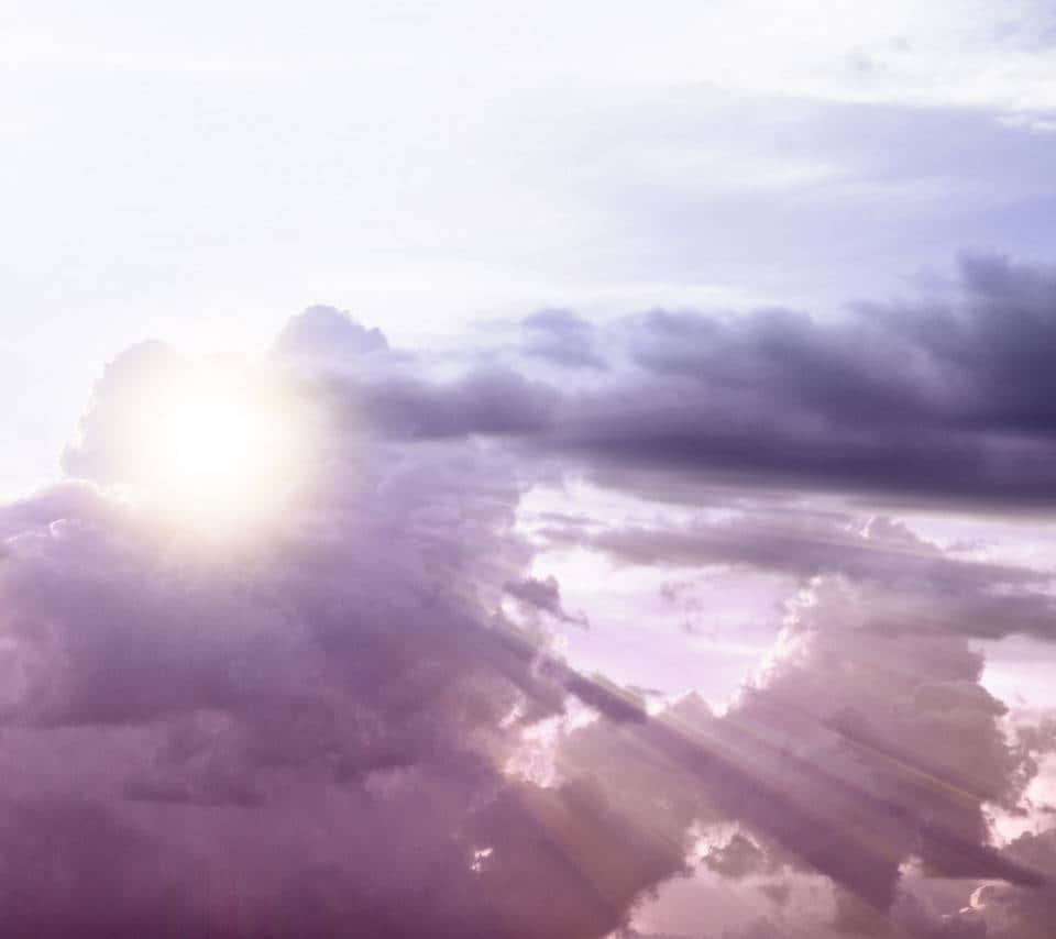 Immagineuna Vista Pacifica Delle Nuvole Del Cielo.