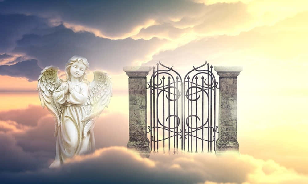 heaven gates with angels