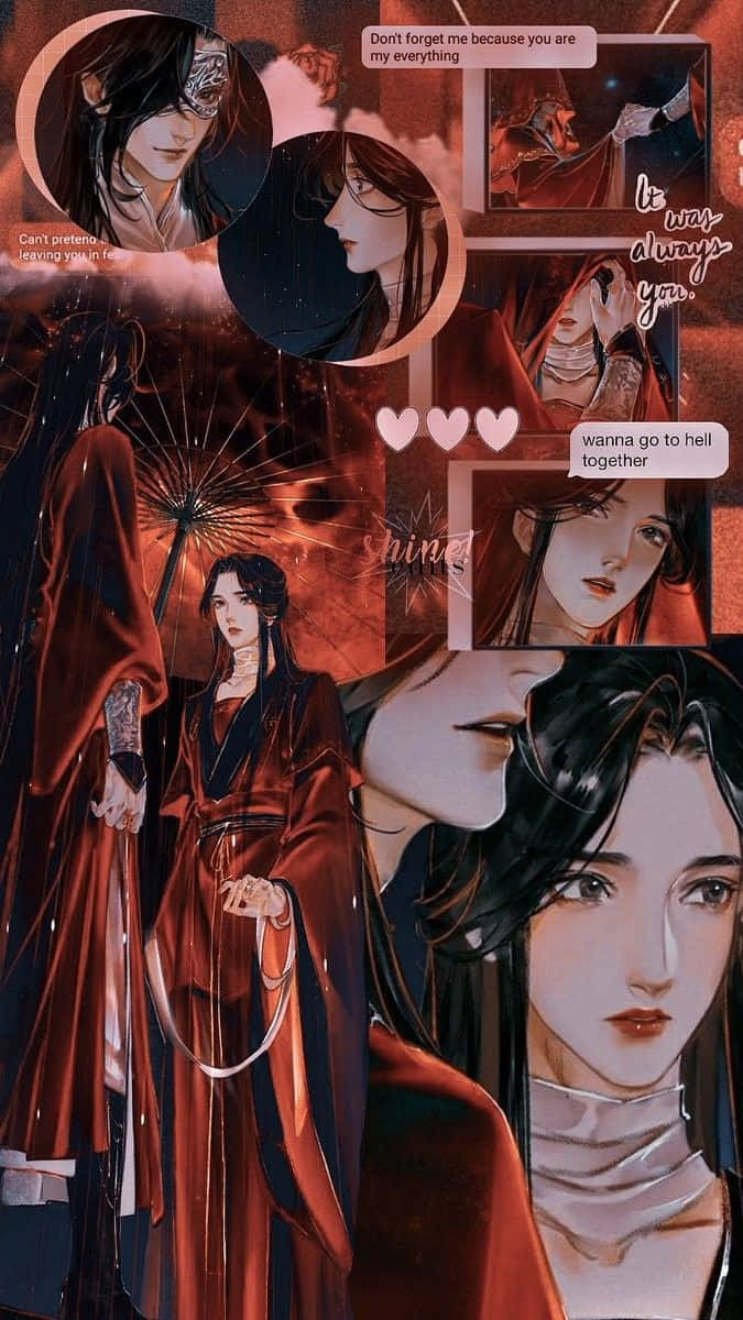 Himmlischeamtssegen Anime Manhwa Collage Wallpaper