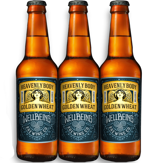 Download Heavenly Body Golden Wheat Beer Bottles | Wallpapers.com