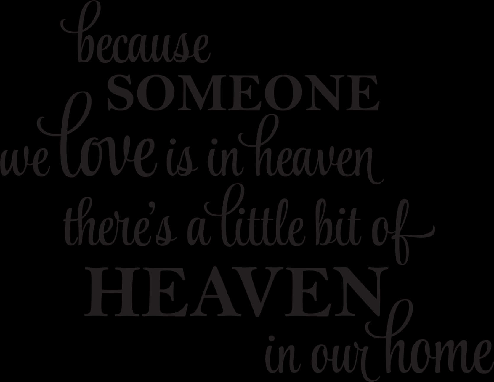Heavenly Love Quote PNG