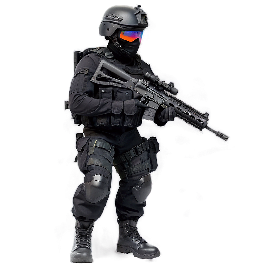 Heavy Armed Swat Member Png Wtn57 PNG