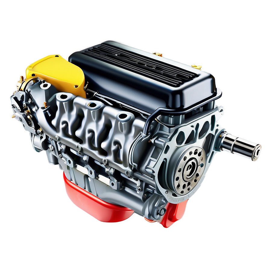 Heavy-duty Car Engine Detail Png 06132024 PNG