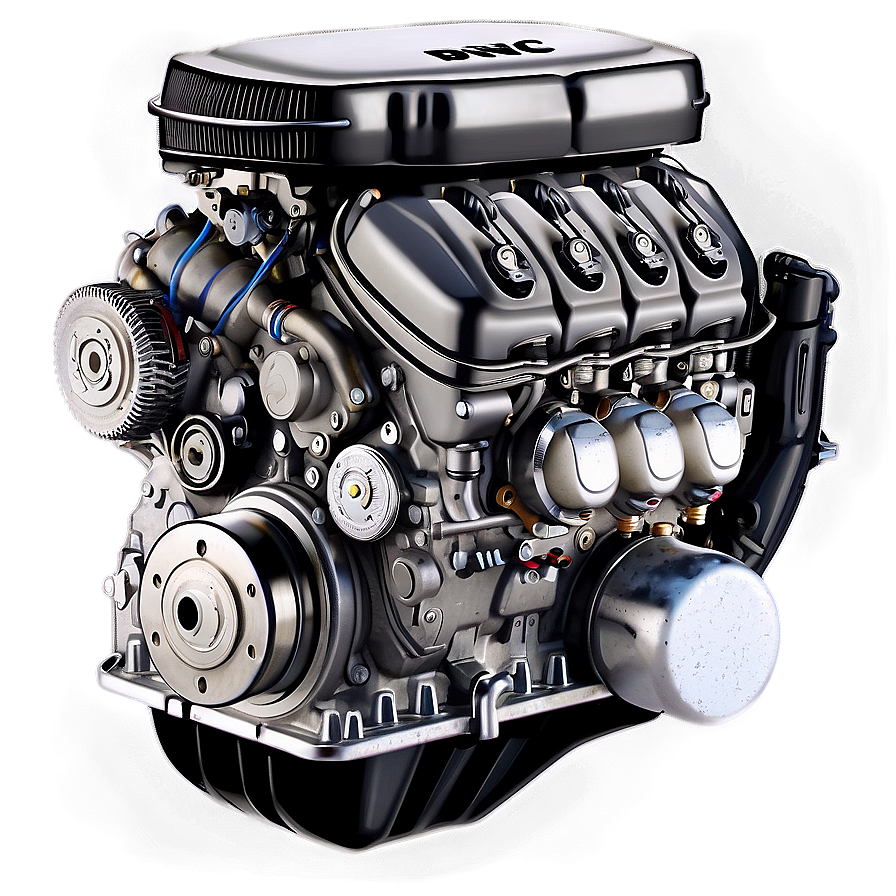 Heavy-duty Car Engine Detail Png 06132024 PNG