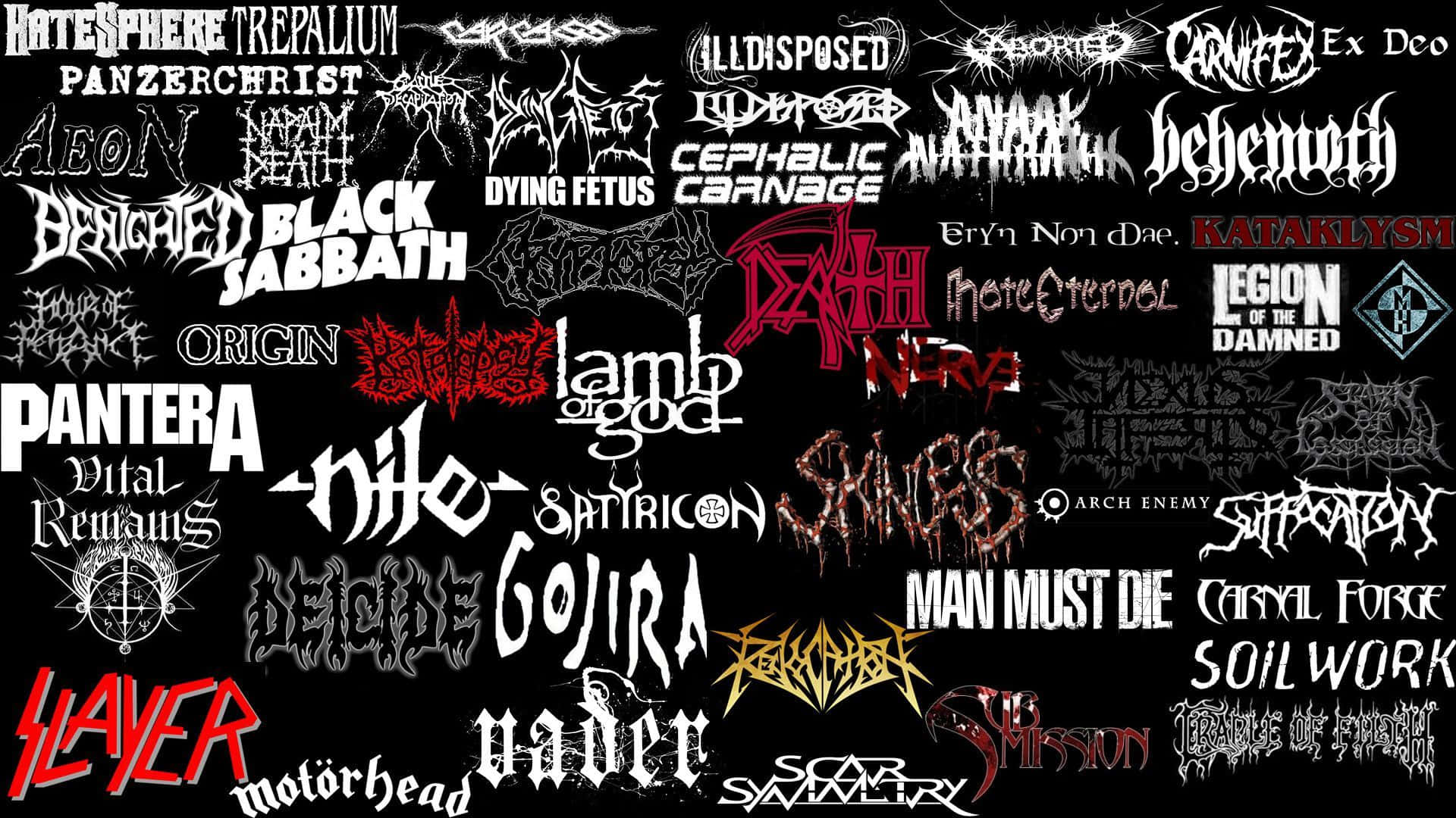 Raise your horns and rock out with heavy metal music!" Wallpaper