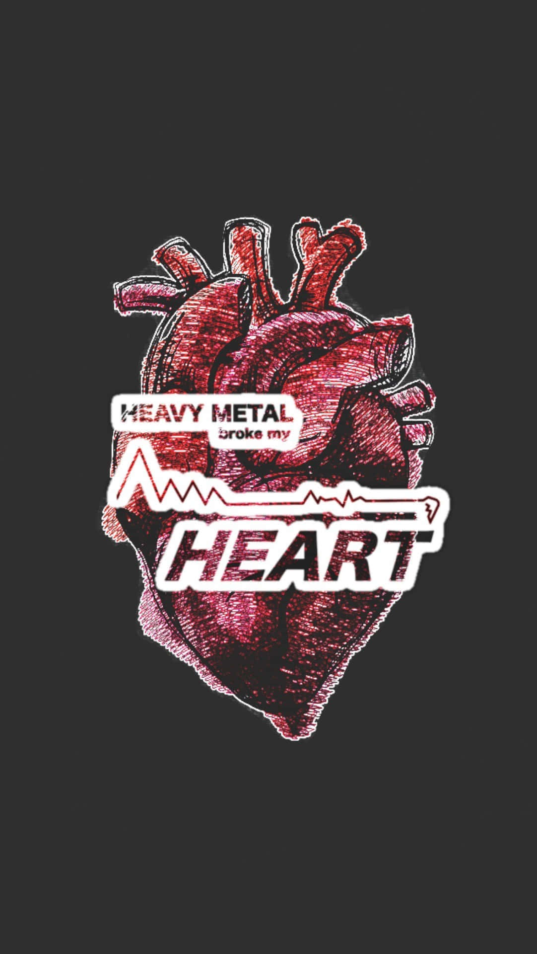 Heavy Metal Heart [wallpaper] Wallpaper