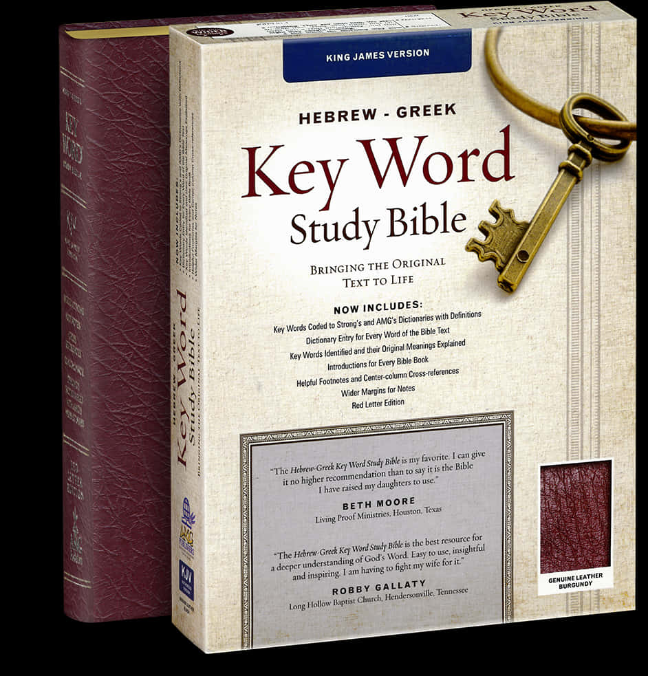 Hebrew Greek Key Word Study Bible PNG