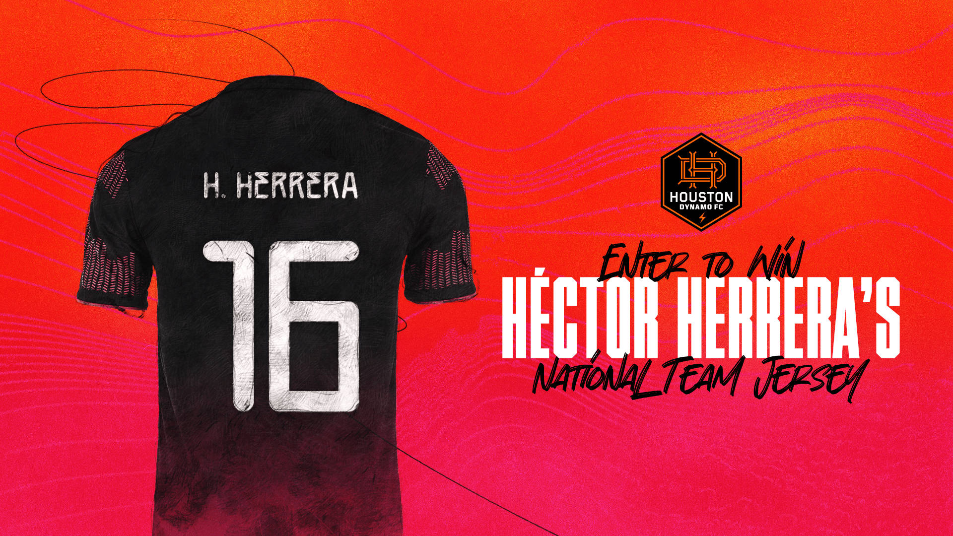 Hector Herrera Houston Dynamo Team Jersey Skole Tapet Wallpaper