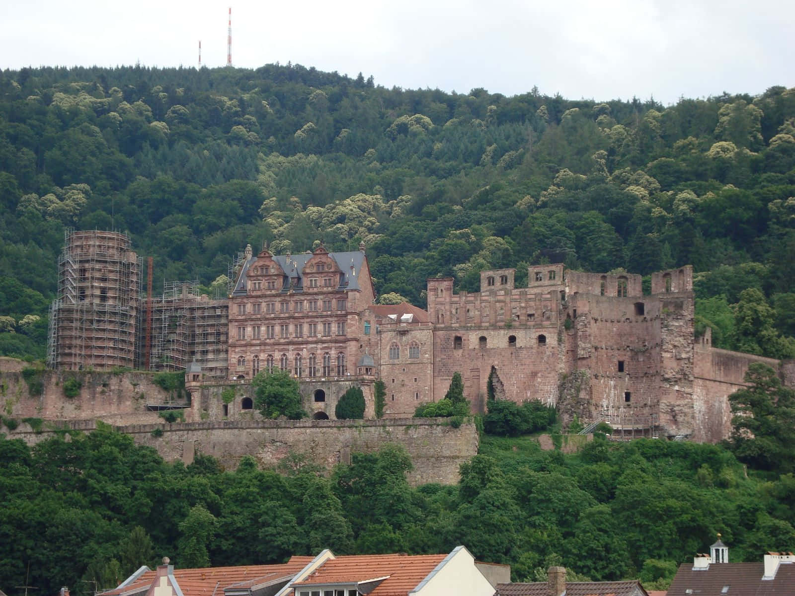 Heidelberg Castle Construction Wallpaper