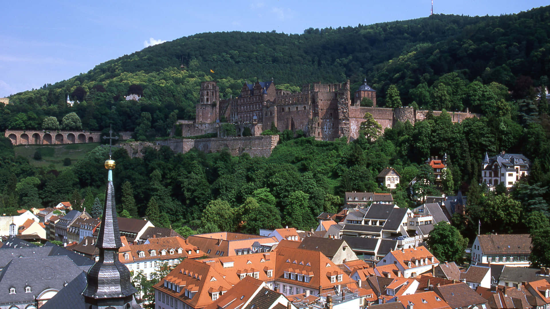 Heidelberg Castle From Afar Wallpaper