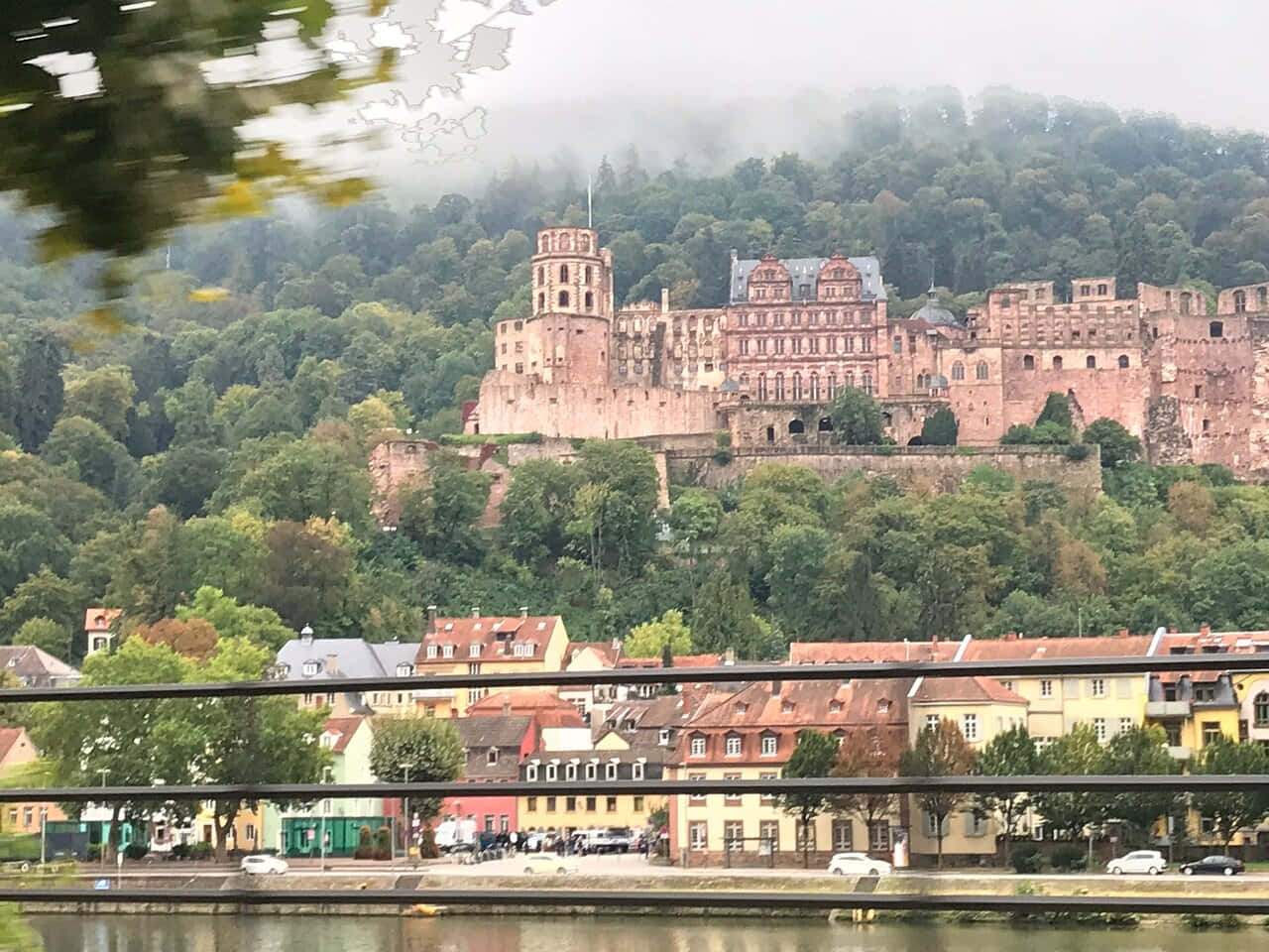 Heidelberg Castle On Jettenbuhl Hill Wallpaper