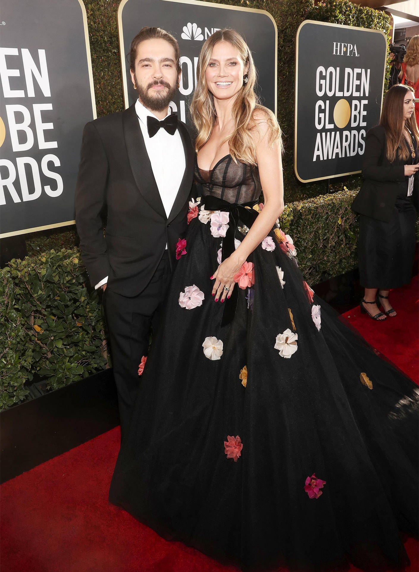 Heidi Klum On Golden Globe Awards Background