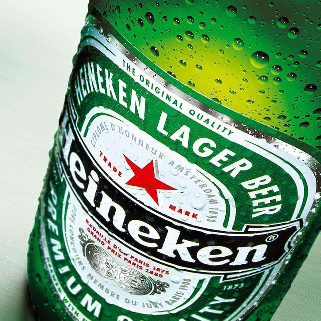 Refreshing Heineken Beer on Ice