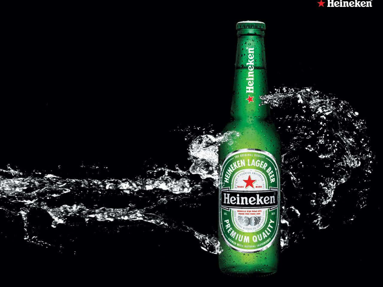 Refreshing Heineken Beer Pour