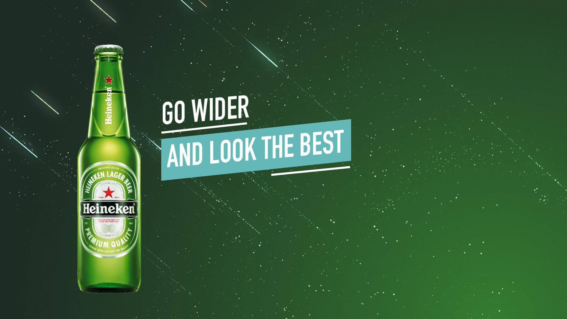 Heinekengeht Weiter Und Sieht Am Besten Aus. Wallpaper
