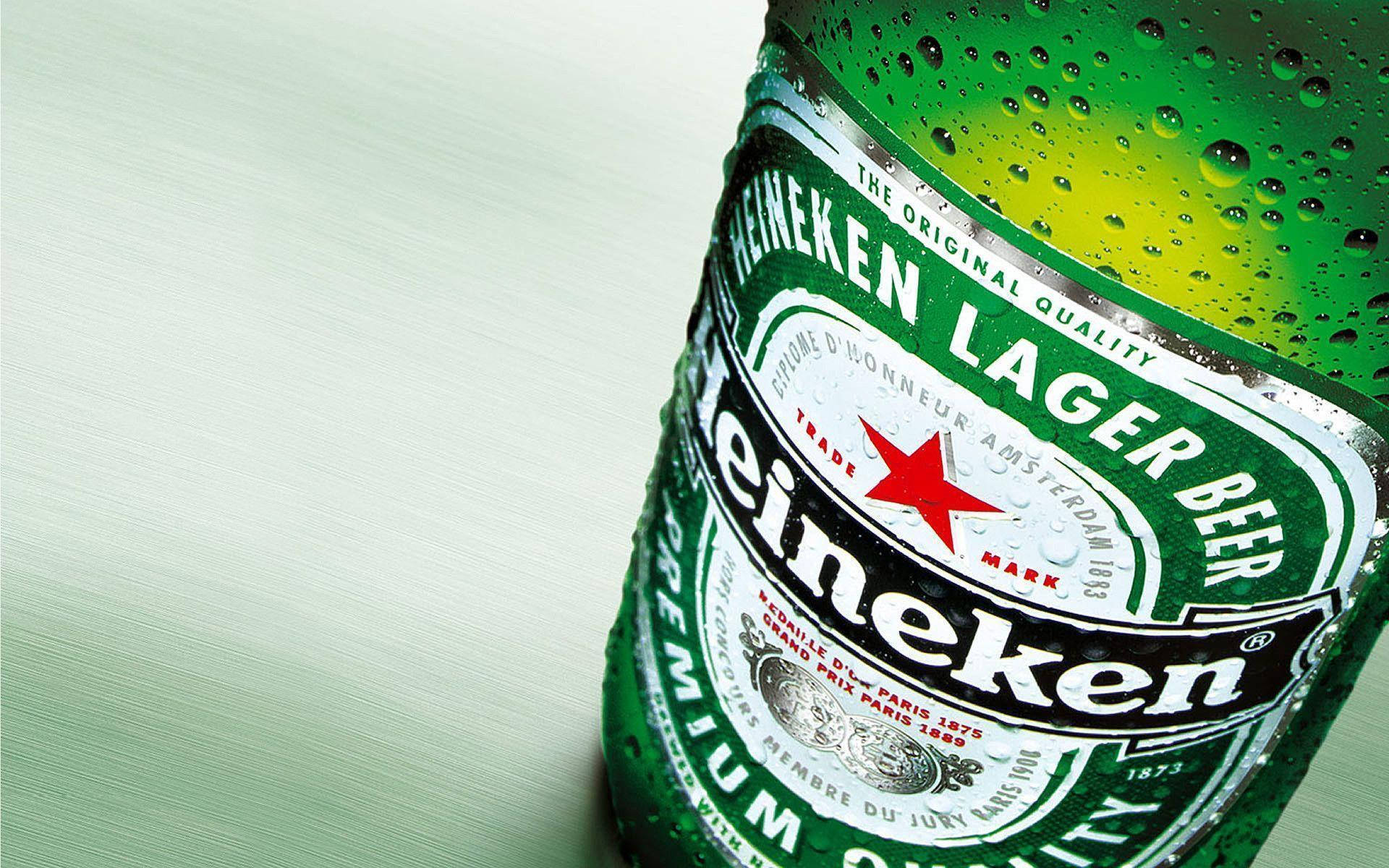 Heinekencerveza Lager Botella De Cerca Fondo de pantalla