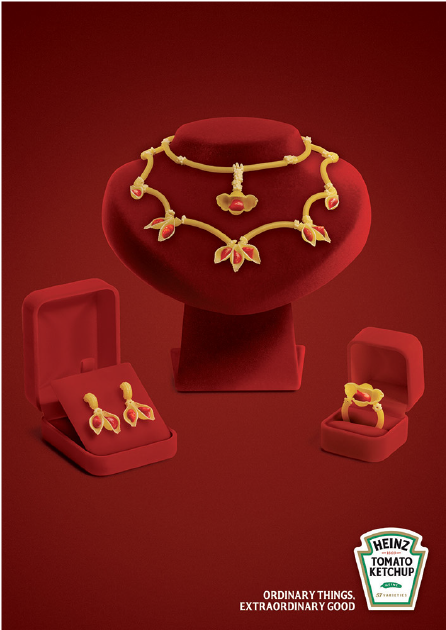 Heinz Ketchup Jewelry Ad PNG