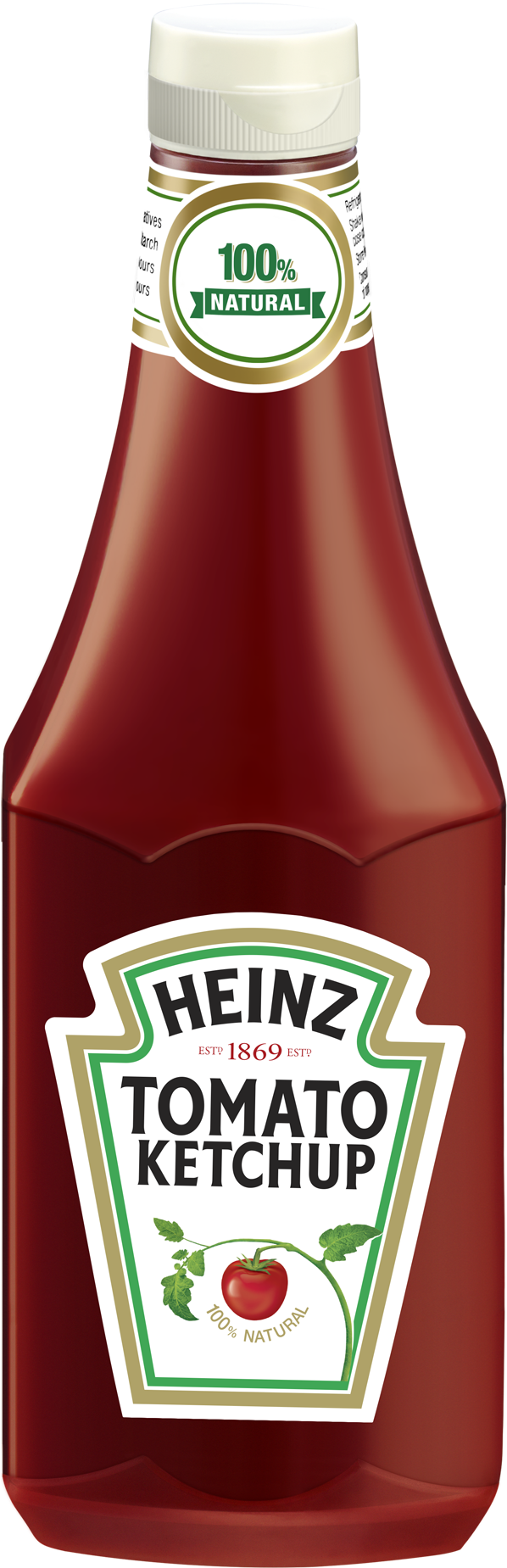 Heinz Natural Tomato Ketchup Bottle PNG