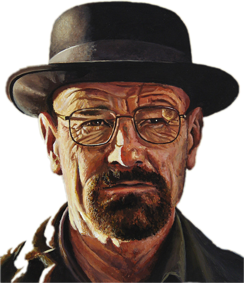 Heisenberg_ Portrait_ Breaking_ Bad PNG