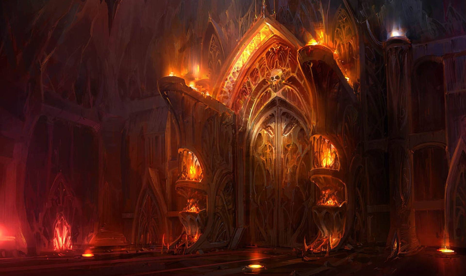 A Mystical Gateway to Hell Wallpaper