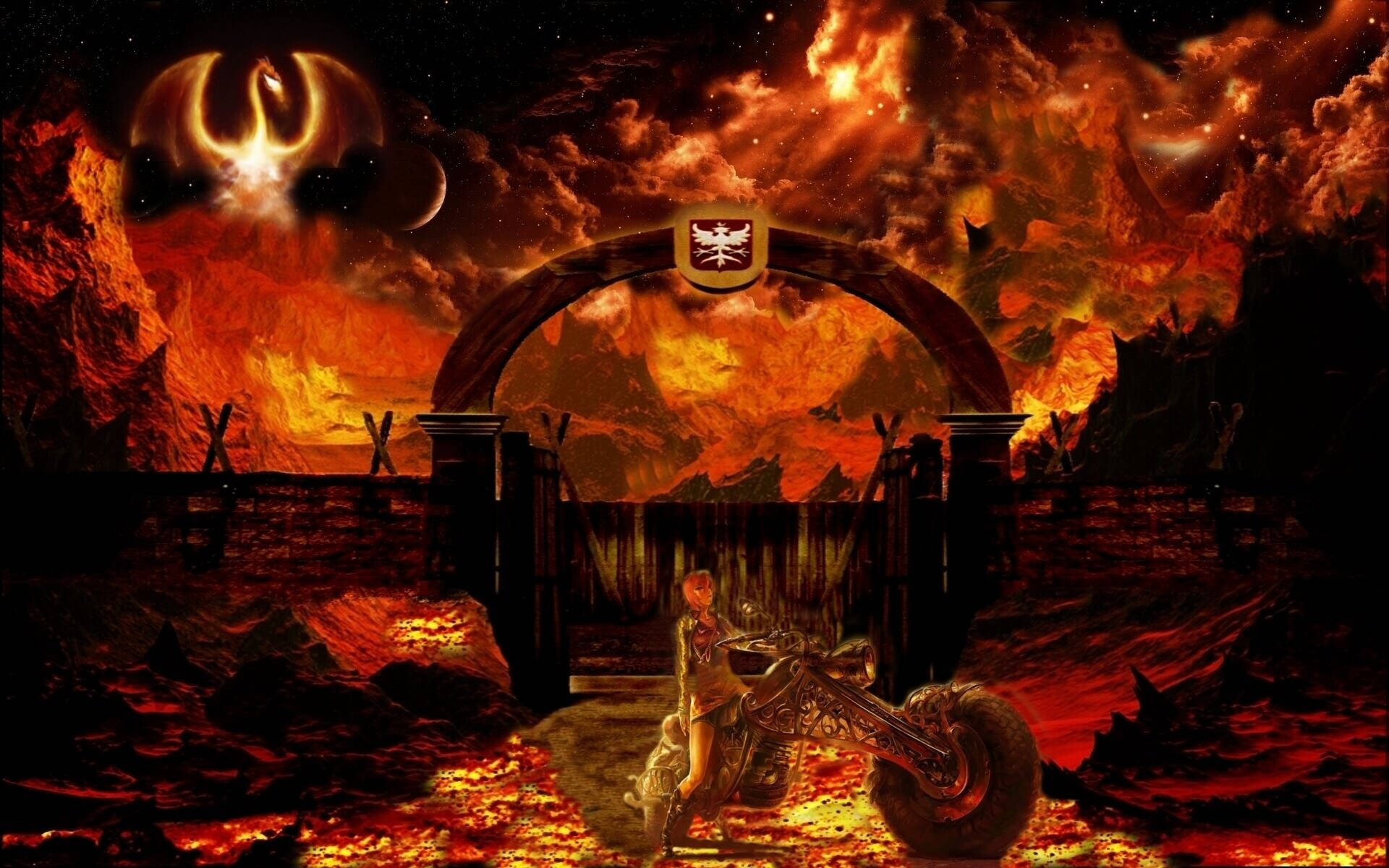 "Welcome to the depths of Hell" Wallpaper