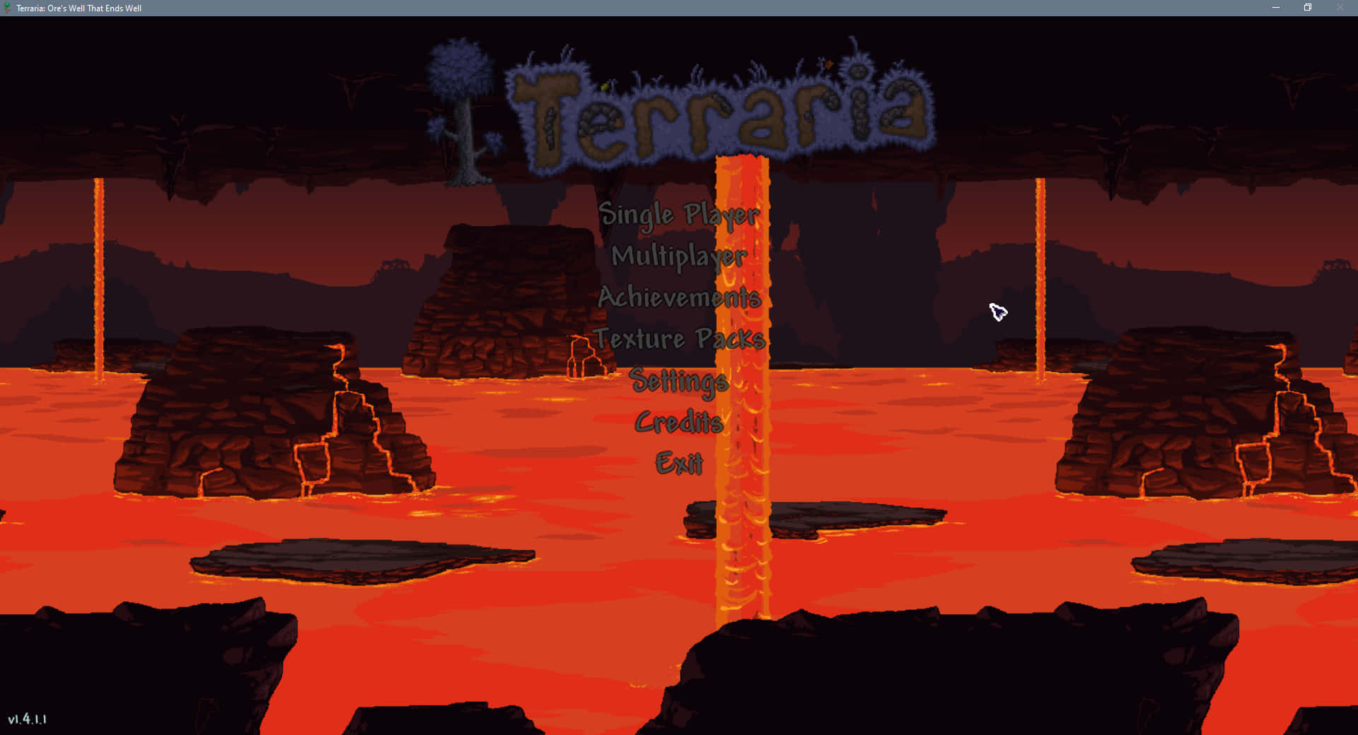 Et skærmbillede af spillet Teneria