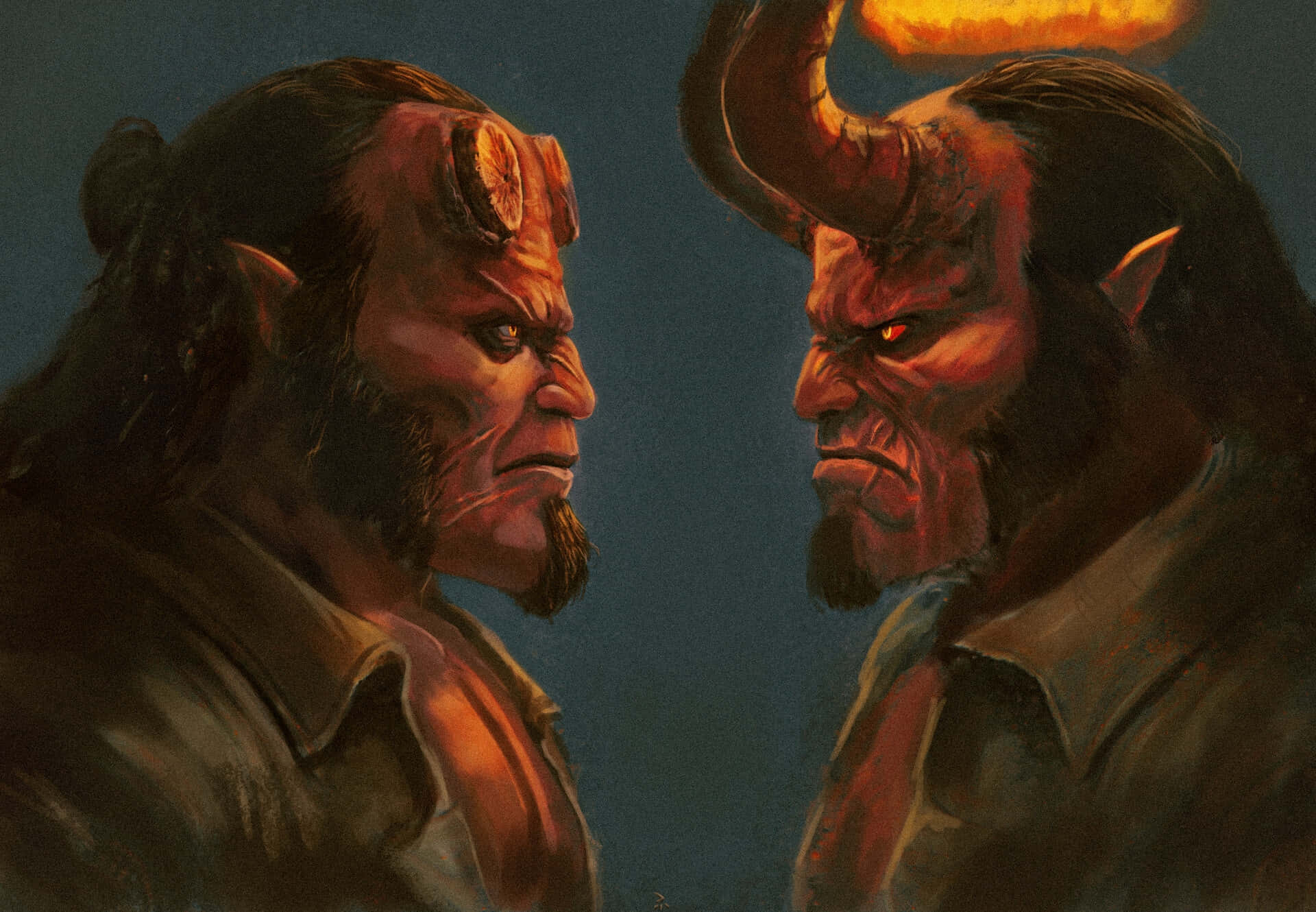 Hellboy_ Mirror_ Image Wallpaper