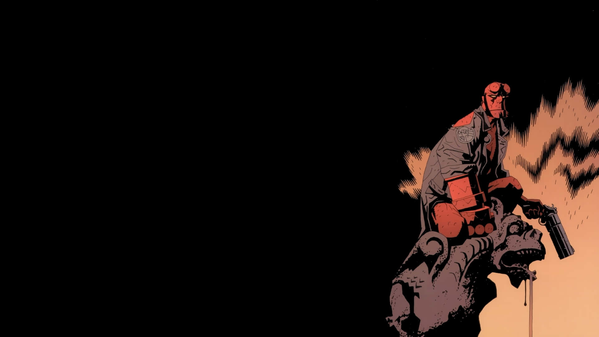 Hellboy Perchedon Gargoyle Wallpaper
