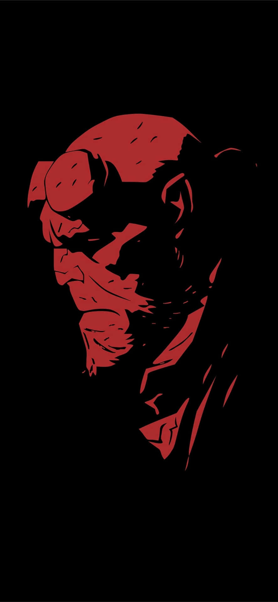 Hellboy Red Silhouette Wallpaper