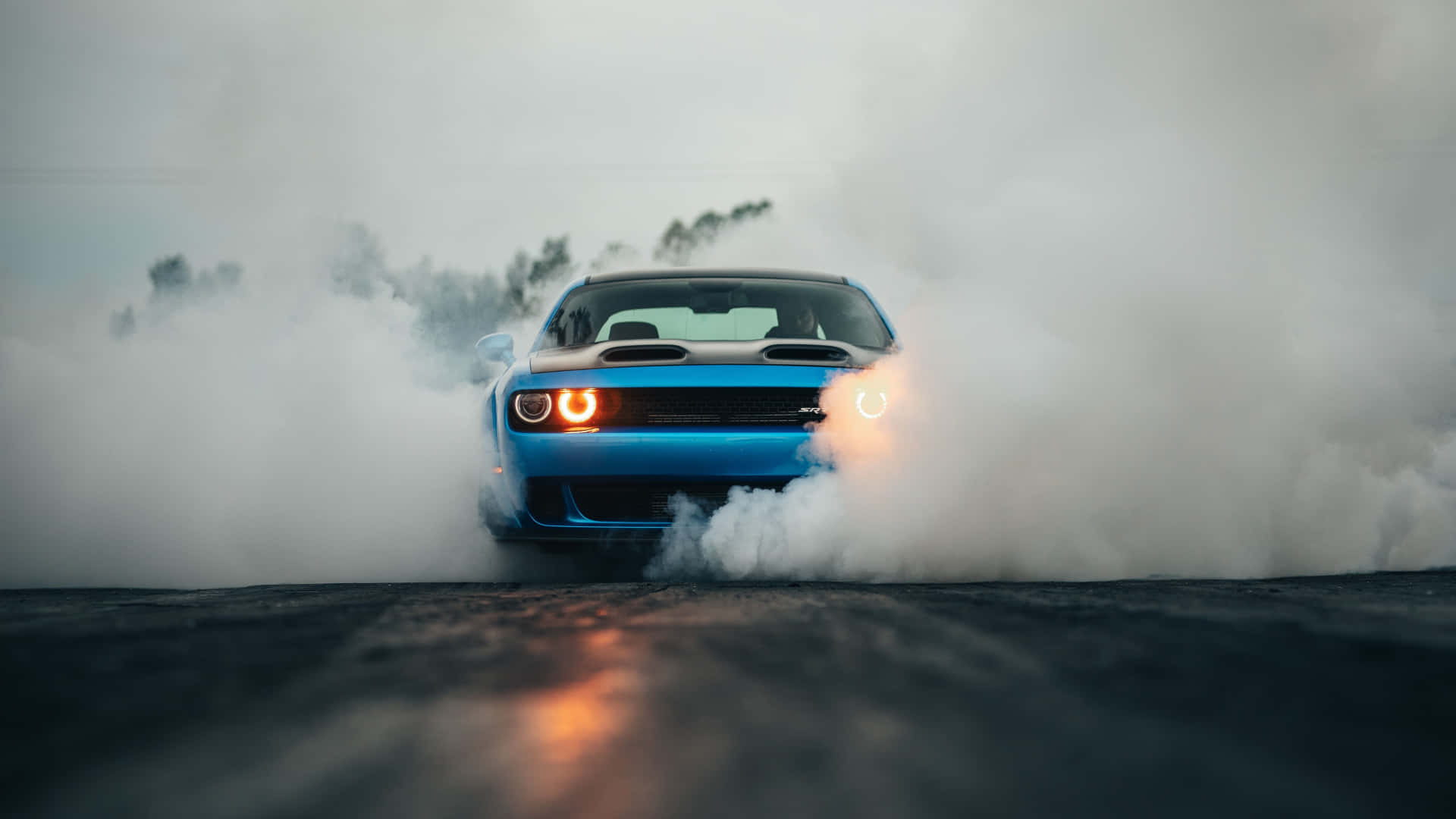 Experience sheer power with the amazing Dodge Hellcat Wallpaper