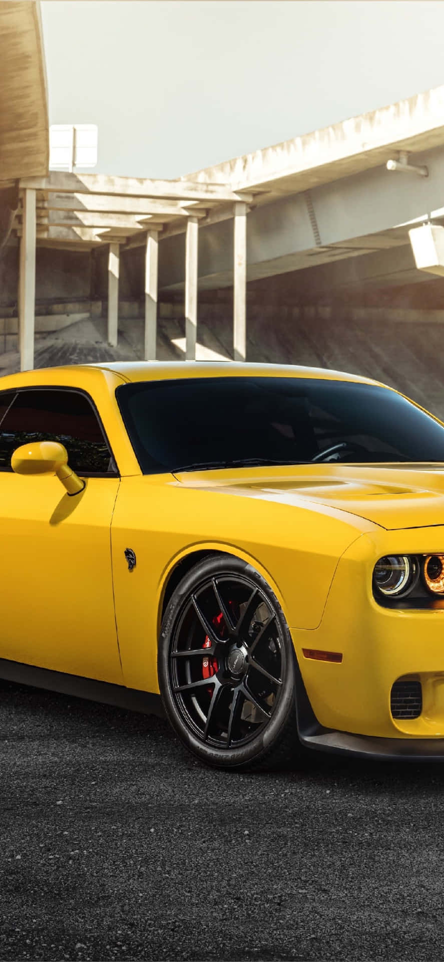 Experience Unparalleled Speed and Performance with the Hellcat iPhone Wallpaper