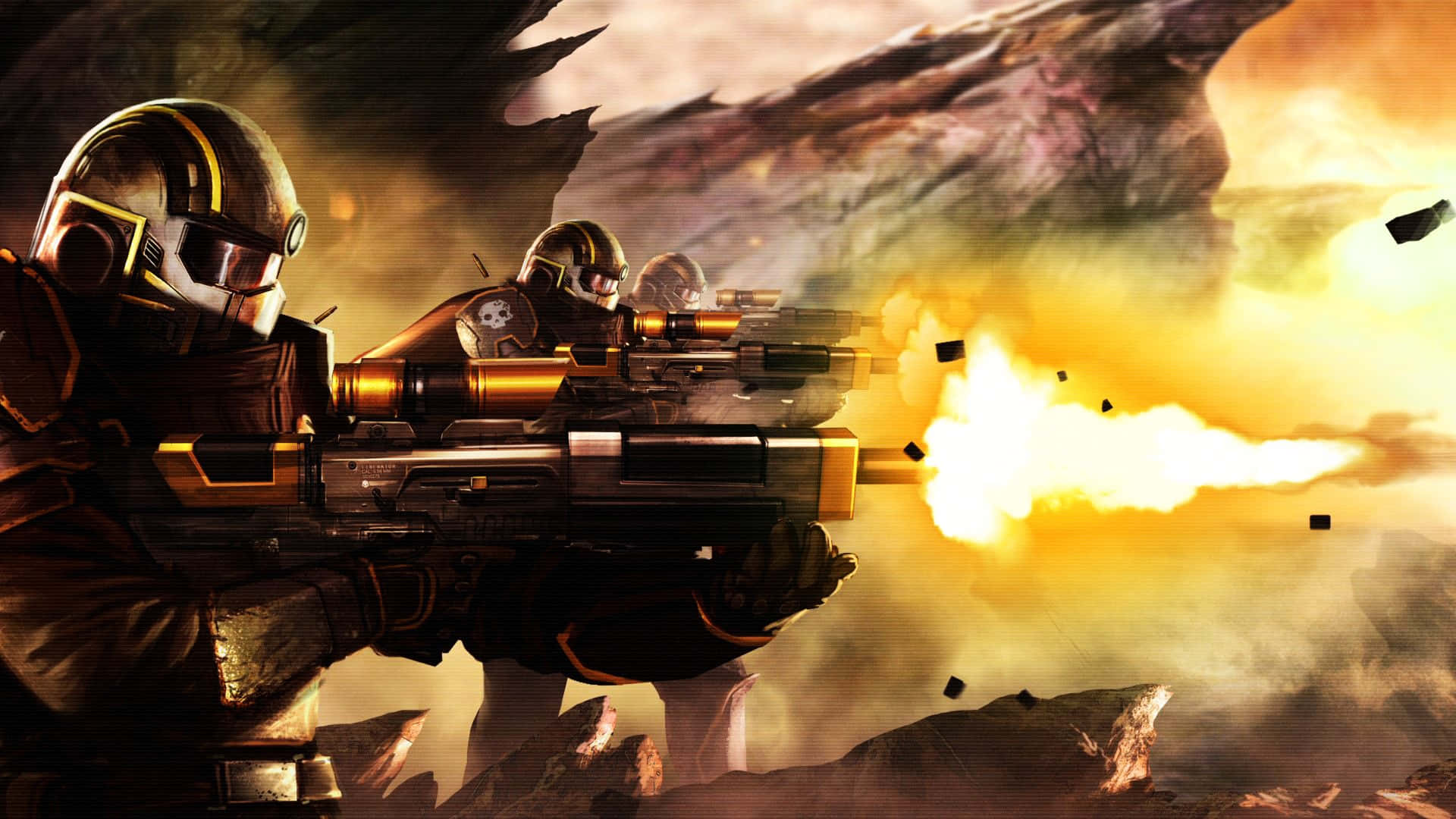 Helldivers In Action.jpg Wallpaper