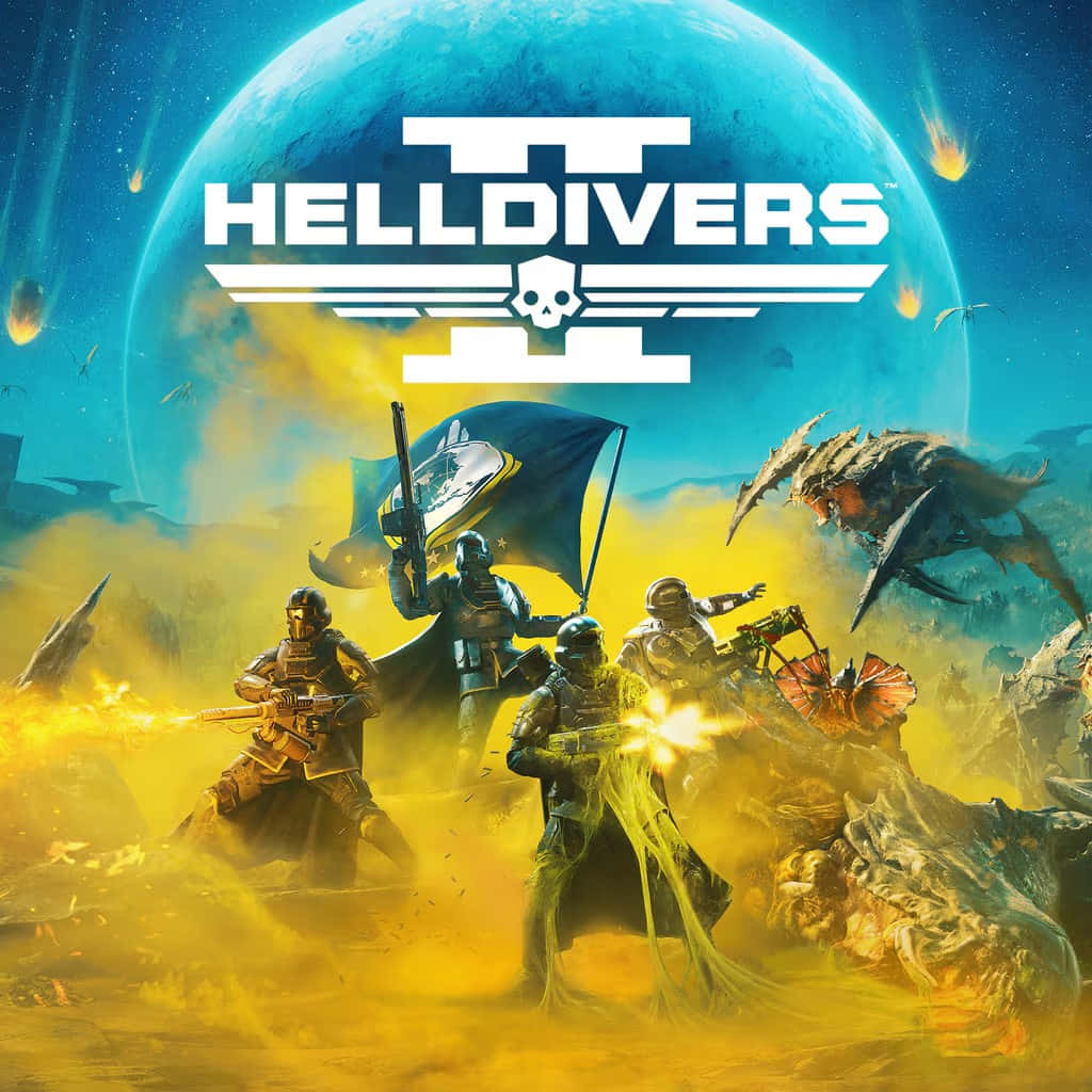 Helldivers2 Intense Battle Scene Wallpaper