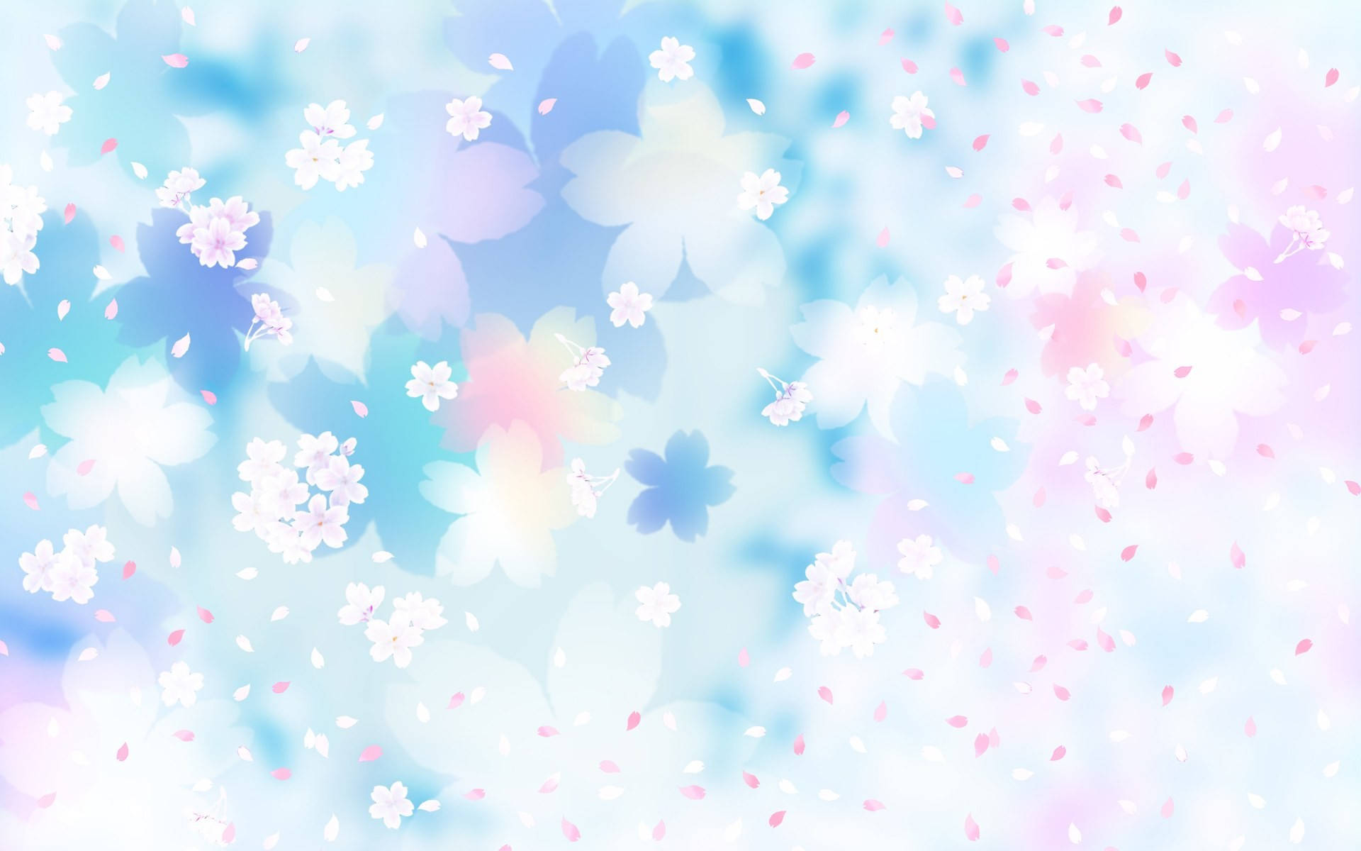 Hintergrundmit Hellen Blumenfarben Wallpaper