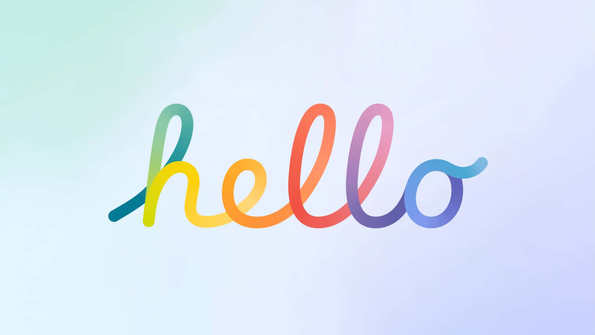Hello - A Colorful Logo With The Word Hello