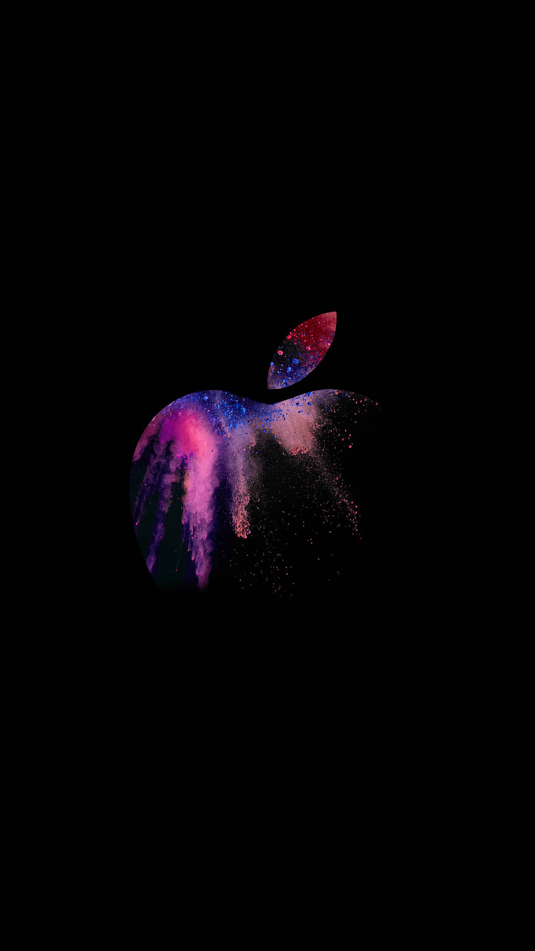 Hello Again Pink Blue Apple Logo Wallpaper