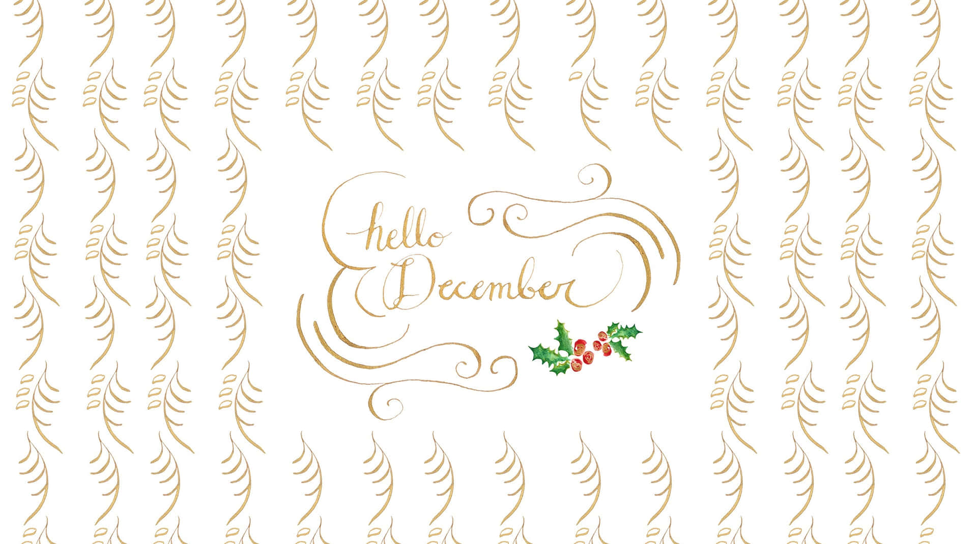Hello December Greeting Background Wallpaper