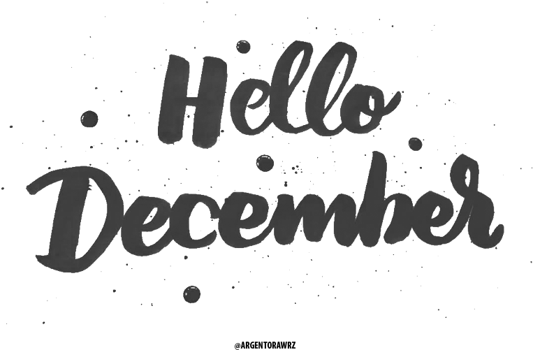Hello December Greeting PNG