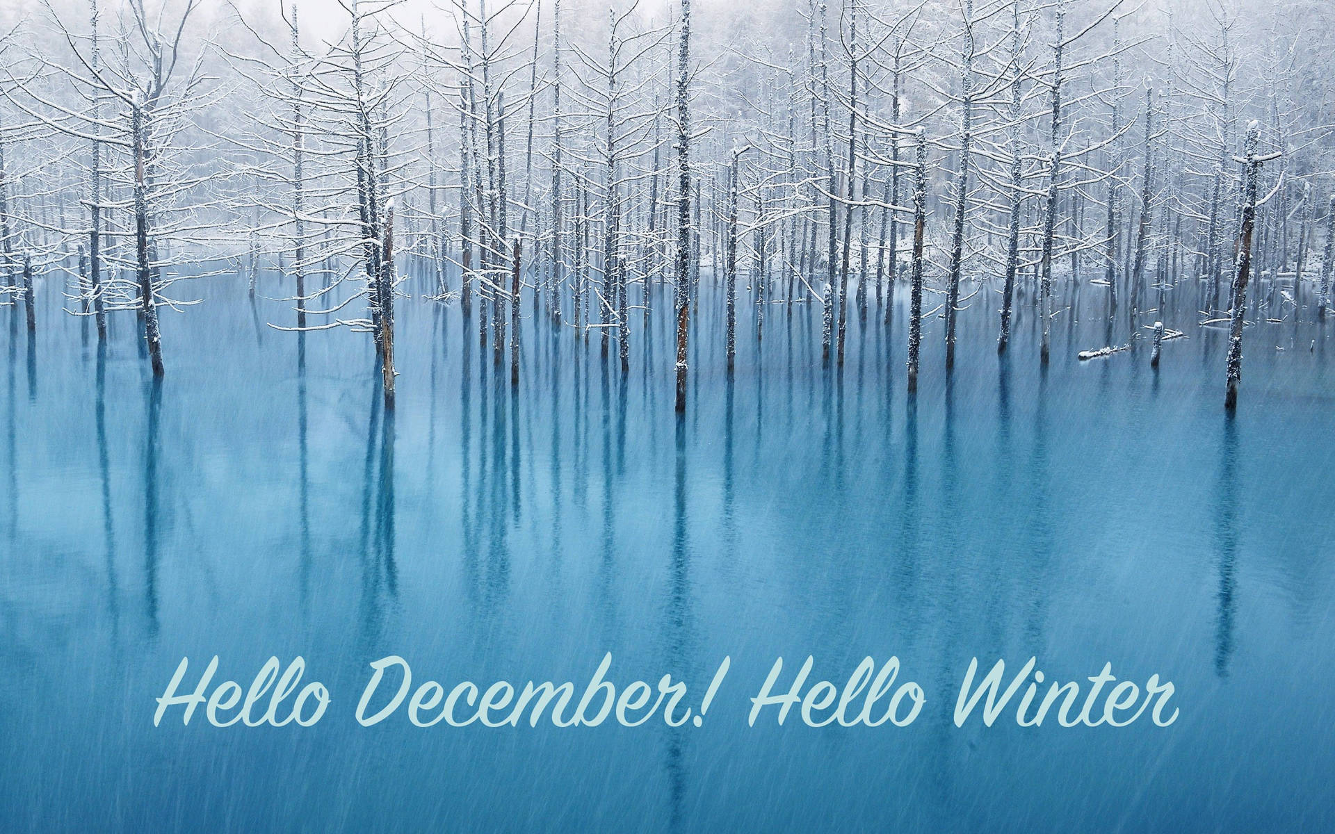 Hello December Hello Winter Wallpaper