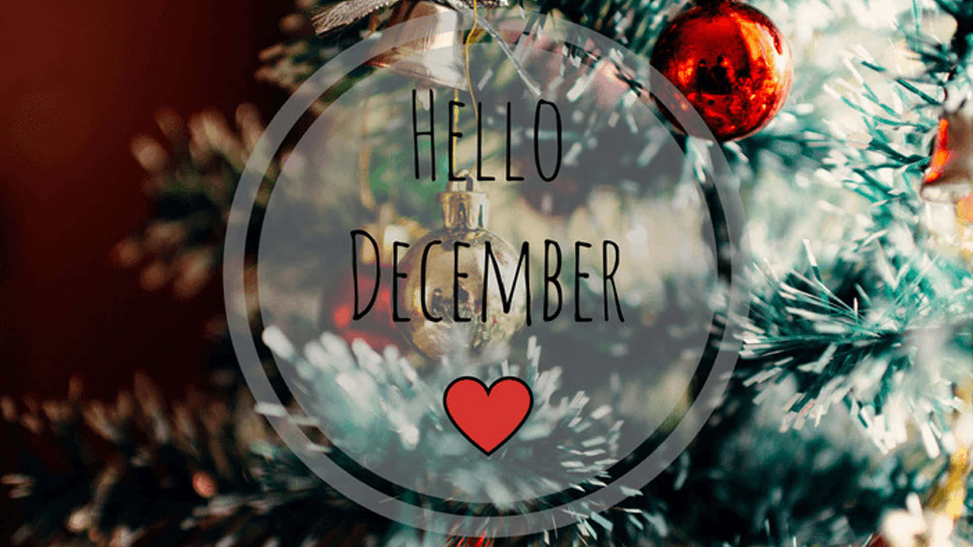 Hello December Holiday Theme Wallpaper