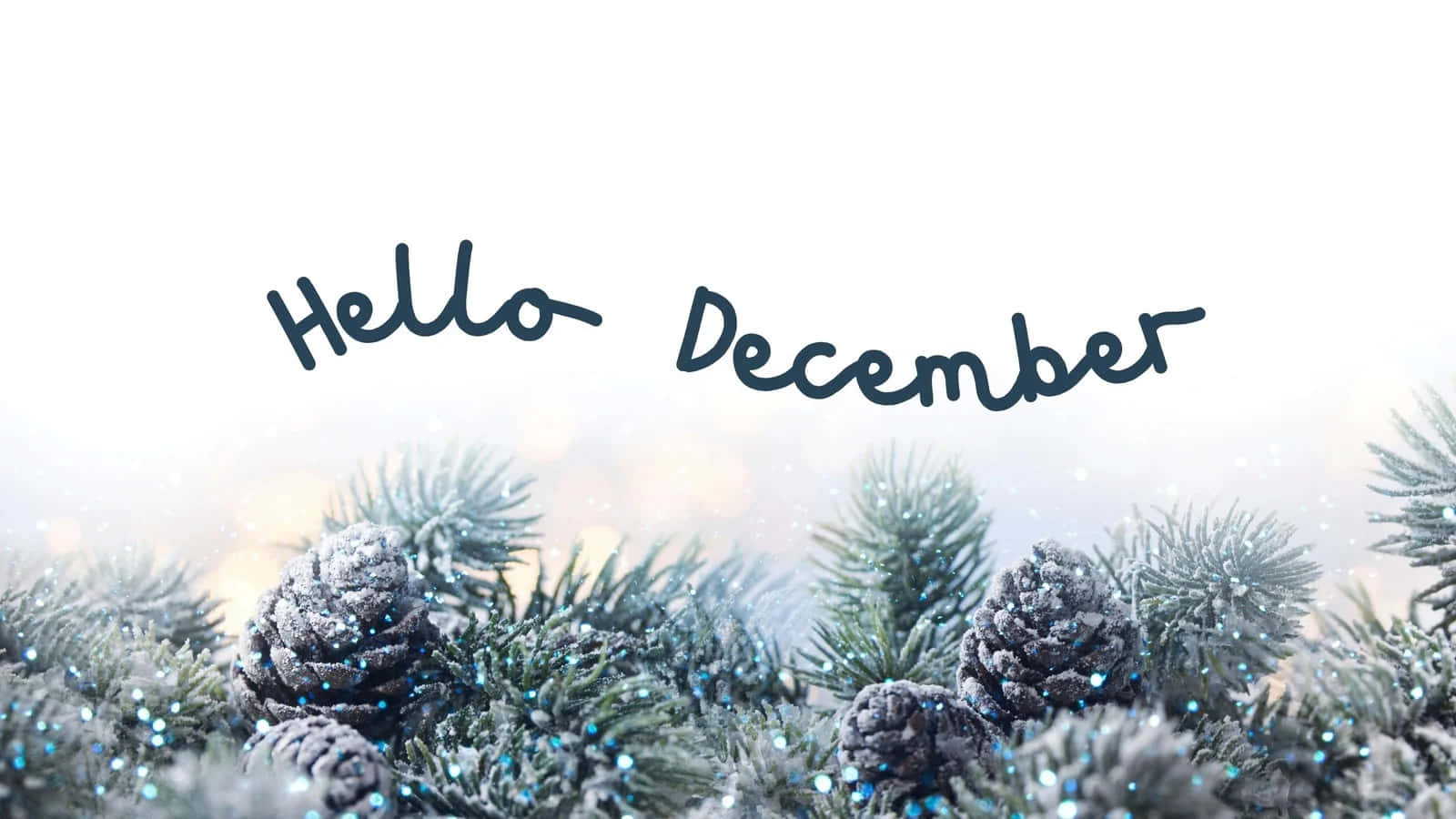 Hello December Winter Theme Wallpaper