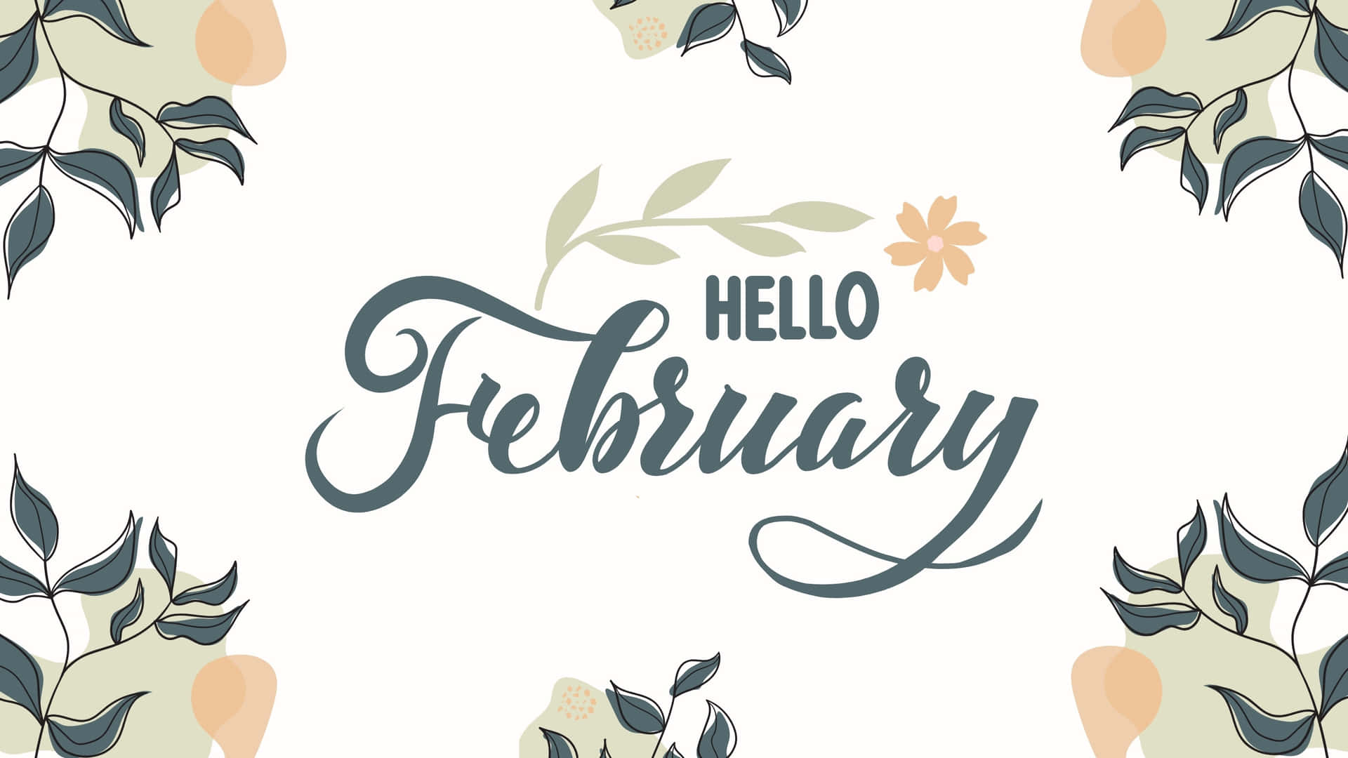 Hello February Desktop Background Wallpaper