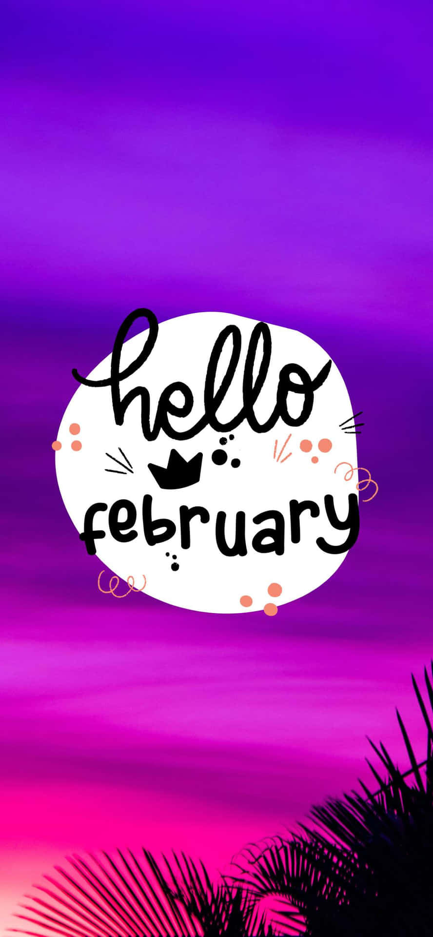 "Welcome, February - A Month of New Opportunities" Wallpaper