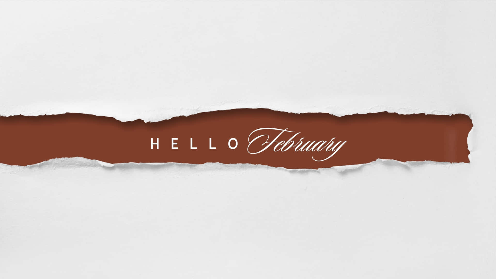 Hello February Greeting Wallpaper
