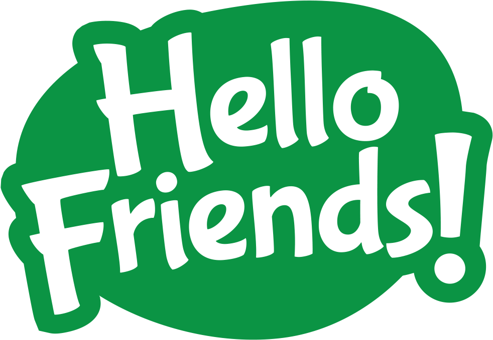 Hello Friends Greeting Graphic PNG