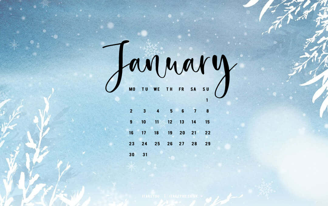 Make plans, set goals and welcome a brand new year with the start of January Wallpaper