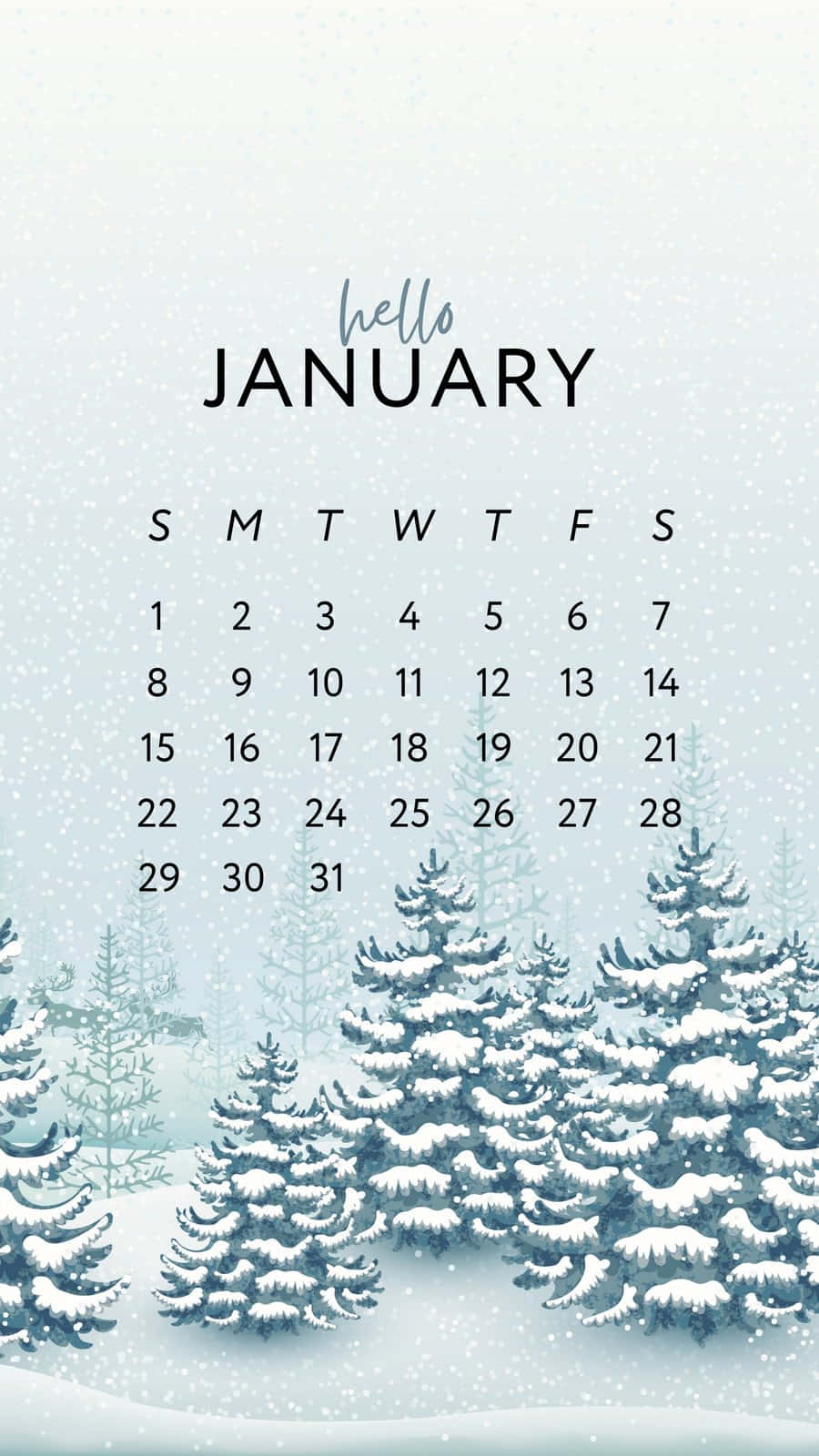 Greeting the New Year with Open Arms | Hello January Wallpaper