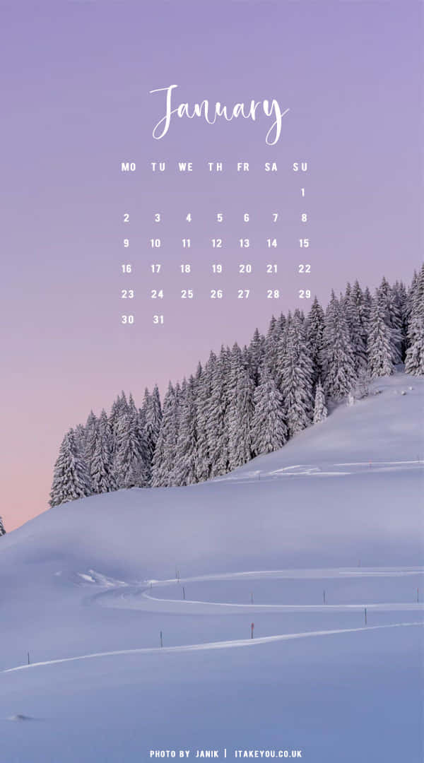 "Welcome to January!" Wallpaper