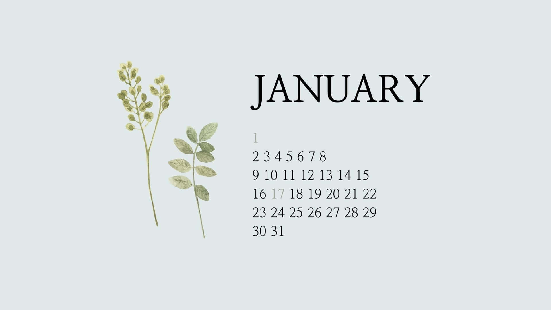 Welcome January Wallpaper